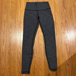 Grey thick lululemon leggings, size 4